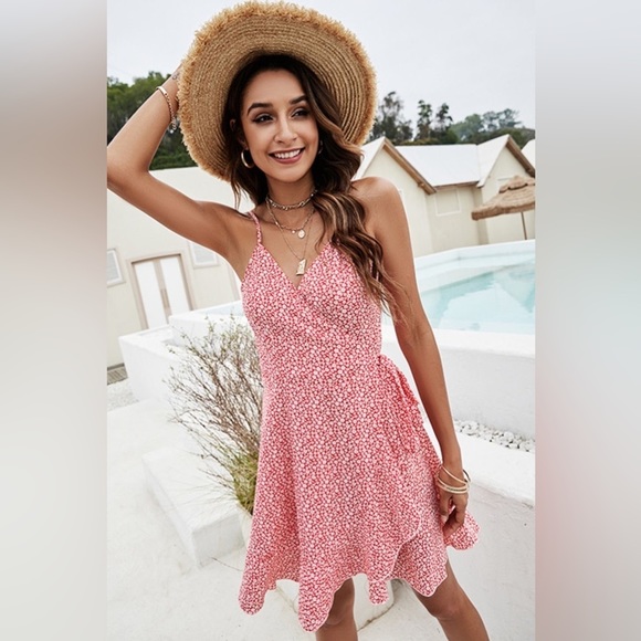 Sunset Views Pink Floral Mini Dress - Picture 3 of 4